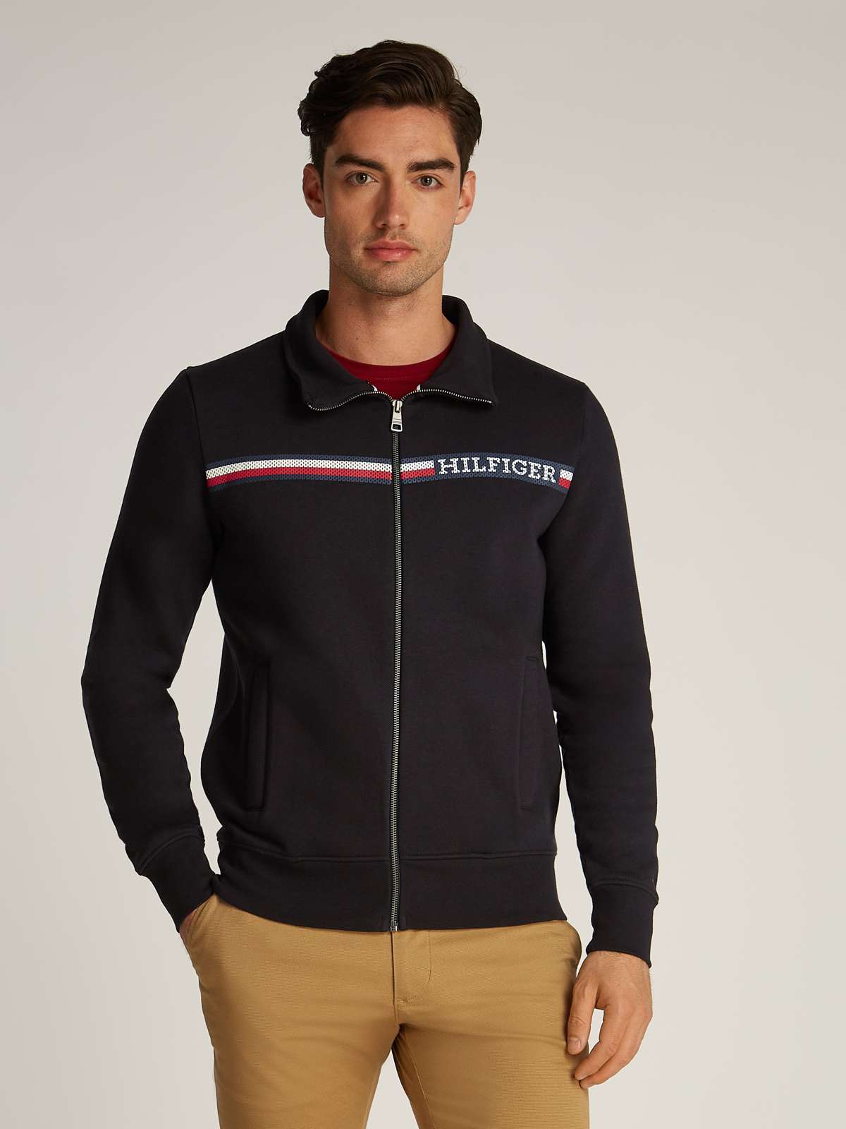 Толстовка CHEST STRIPE ZIP THROUGH