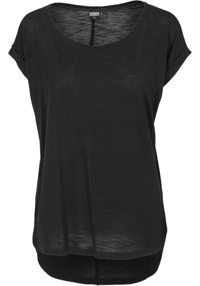 Рубашка с коротким рукавом Urban Classics Damen Ladies Long Back Shaped Slub Tee