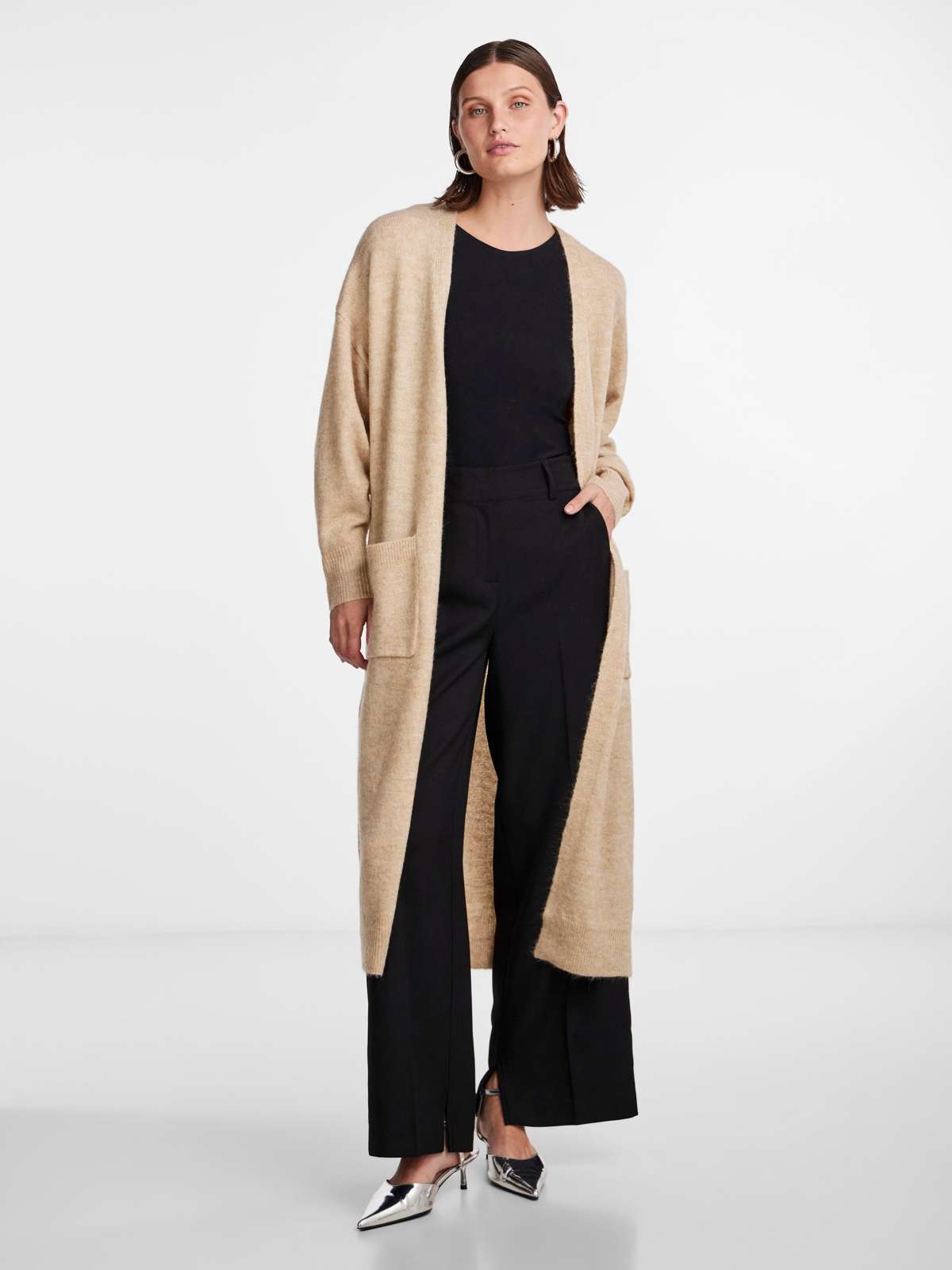 Длинный кардиган YASBALIS LS LONG KNIT CARDIGAN S. NOOS