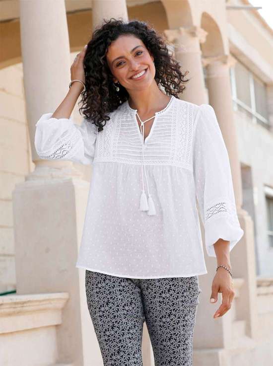 Длинная блузка