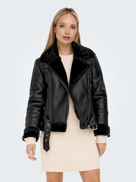 Куртка из искусственной кожи ONLAGNETE FAUX LEATHER BIKER JKT OTW
