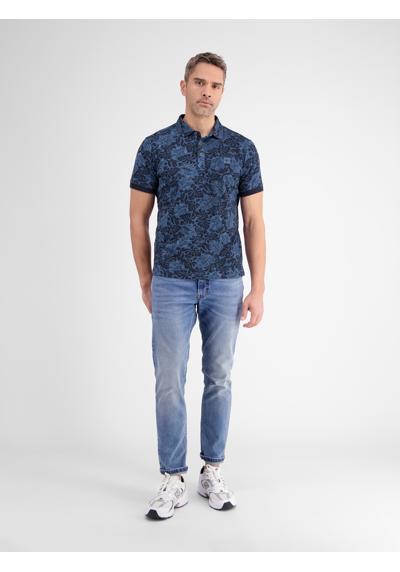 рубашка поло LERROS Herren Poloshirt, floral bedruckt