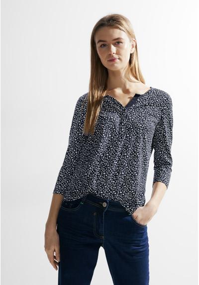 Блузка-рубашка с минимальным рисунком