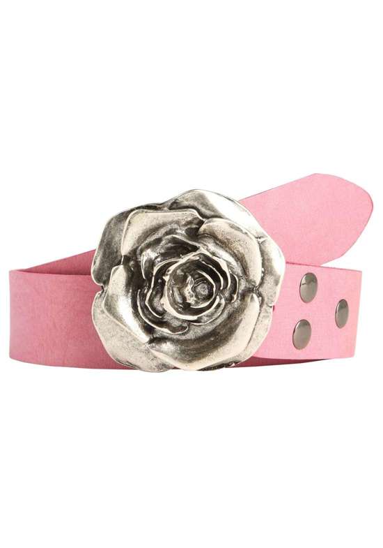 Кожаный ремень со сменной застежкой. Rose