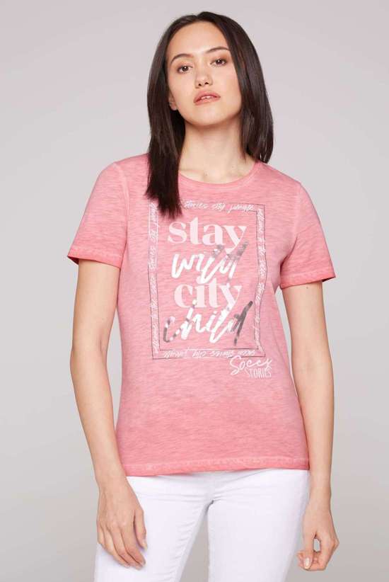 рубашка с круглым вырезом