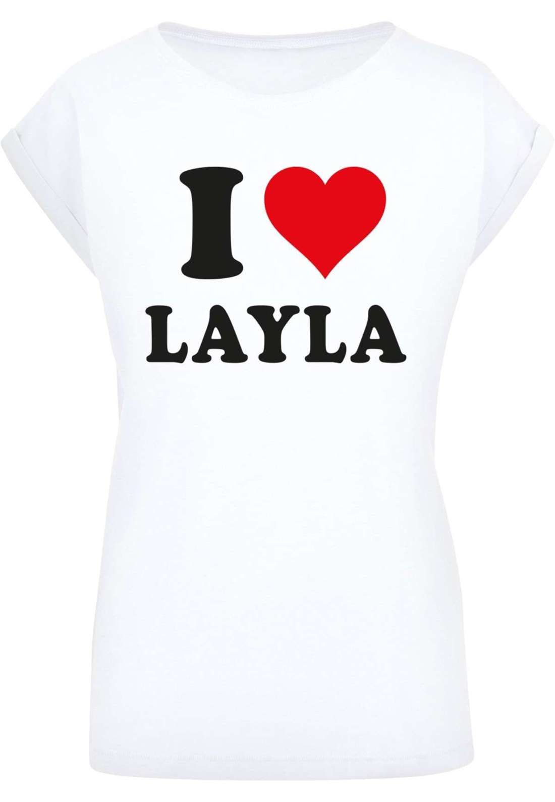 футболка Damen Ladies I Love Layla T-Shirt