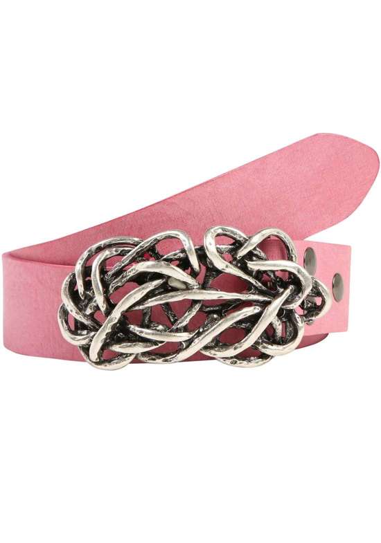 Кожаный ремень со сменной застежкой. Strohknoten