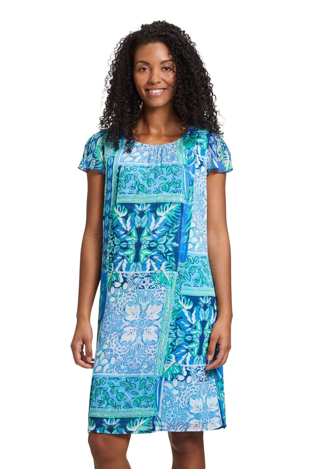 Шифоновое платье Chiffonkleid mit Reißverschluss