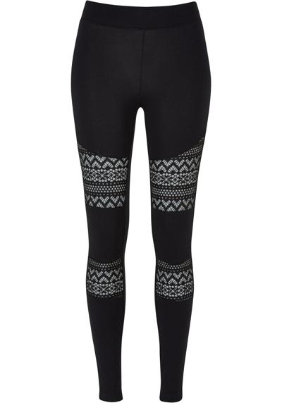 леггинсы Urban Classics Damen Ladies Crochet Lace Inset Leggings