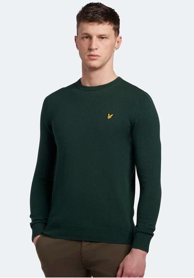 Вязаный свитер с вышитым логотипом на груди.
