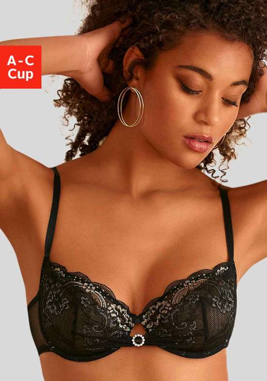 Бюстгальтер на косточках с элегантным кольцом.