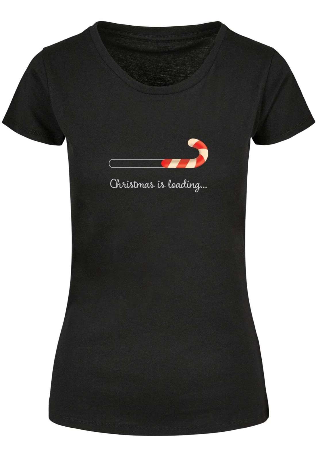 футболка Damen Ladies Christmas Loading Basic Tee