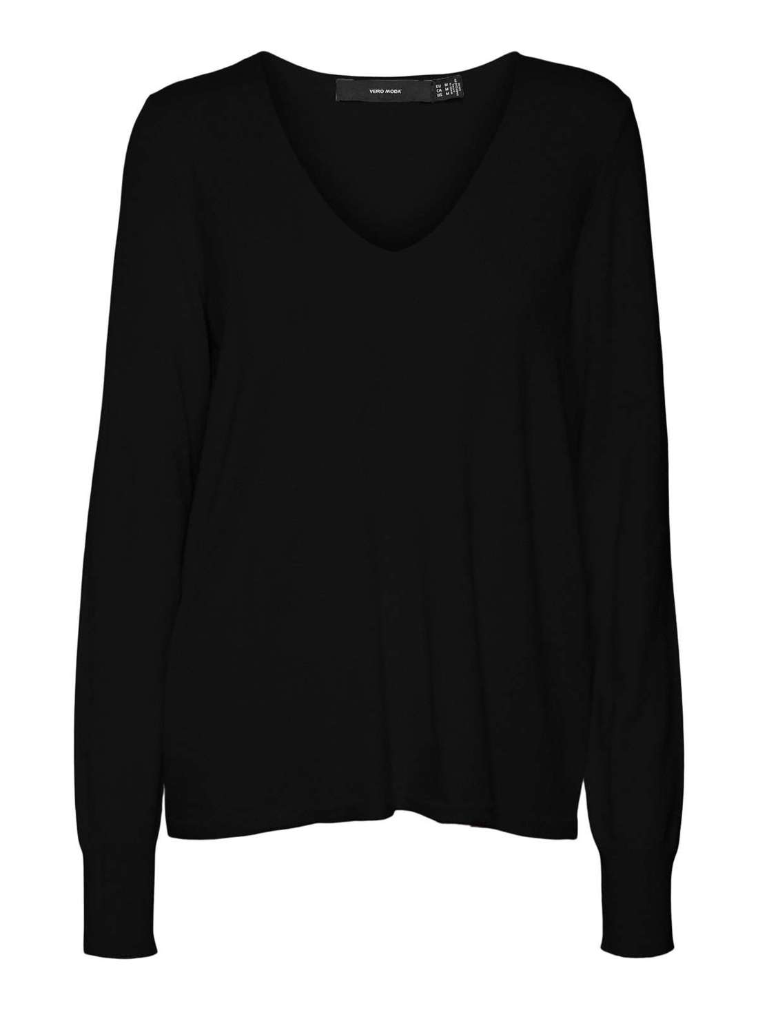 свитер с V-образным вырезом VMHAPPINESS LS V-NECK PULLOVER GA BOO