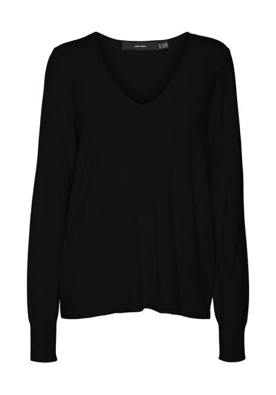 свитер с V-образным вырезом VMHAPPINESS LS V-NECK PULLOVER GA BOO