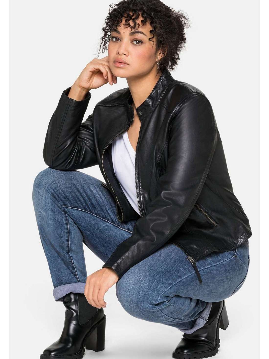 Кожаная куртка Große Größen