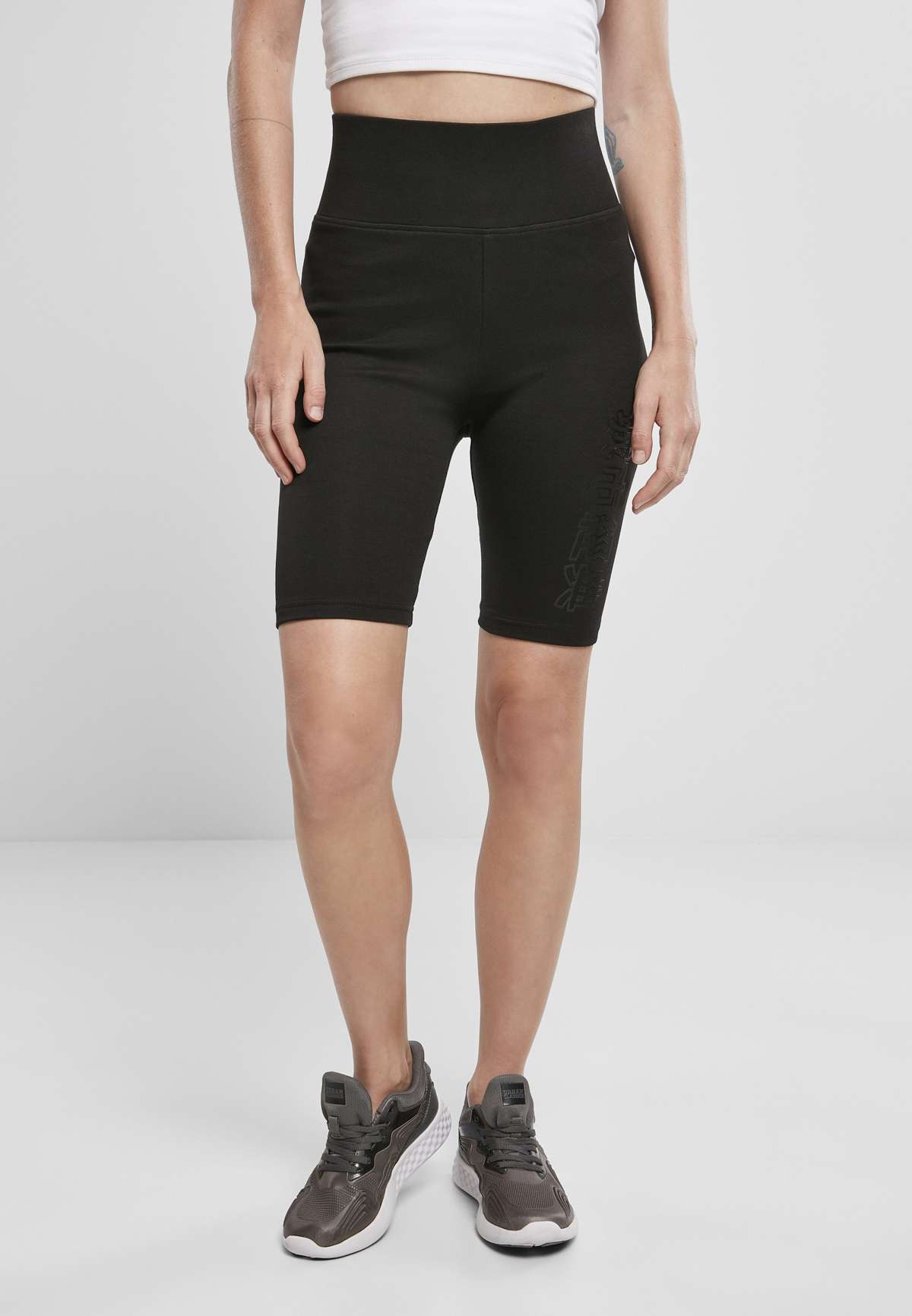 Тканевые брюки Urban Classics Frauen Ladies High Waist Branded Cycle Shorts