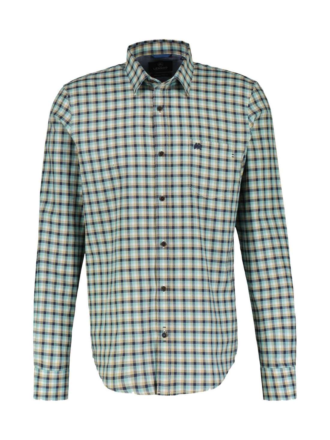Рубашка в клетку LERROS Kariertes Langarmhemd für Herren