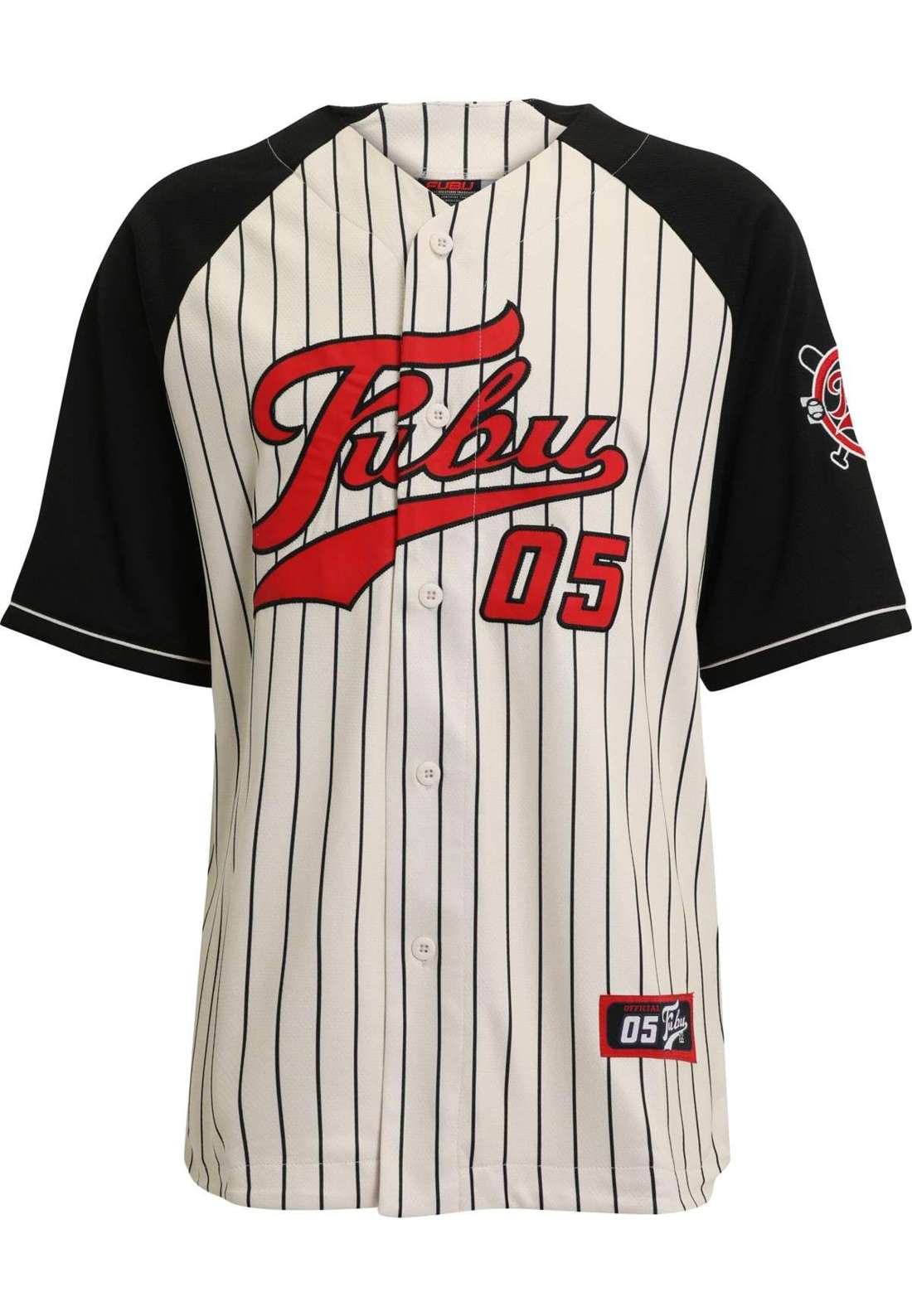футболка Herren FM231-008-1 FUBU Varsity Pinstriped Baseball Shirt