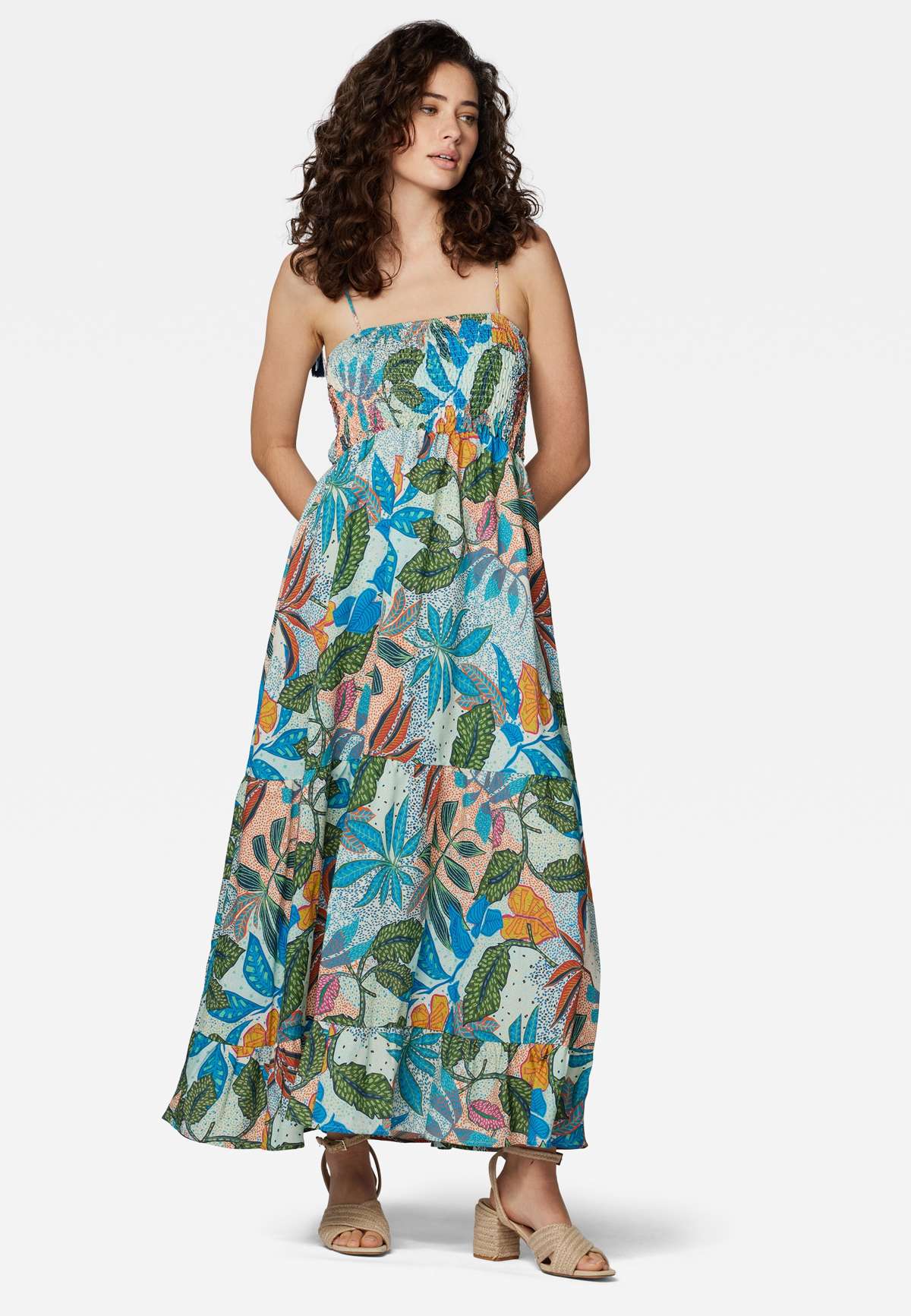 Платье макси PRINTED DRESS