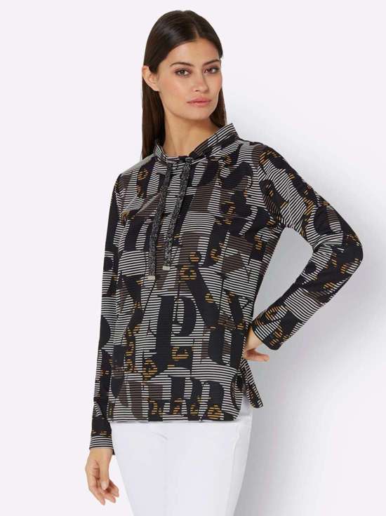 Рубашка с длинным рукавом Druck-Shirt