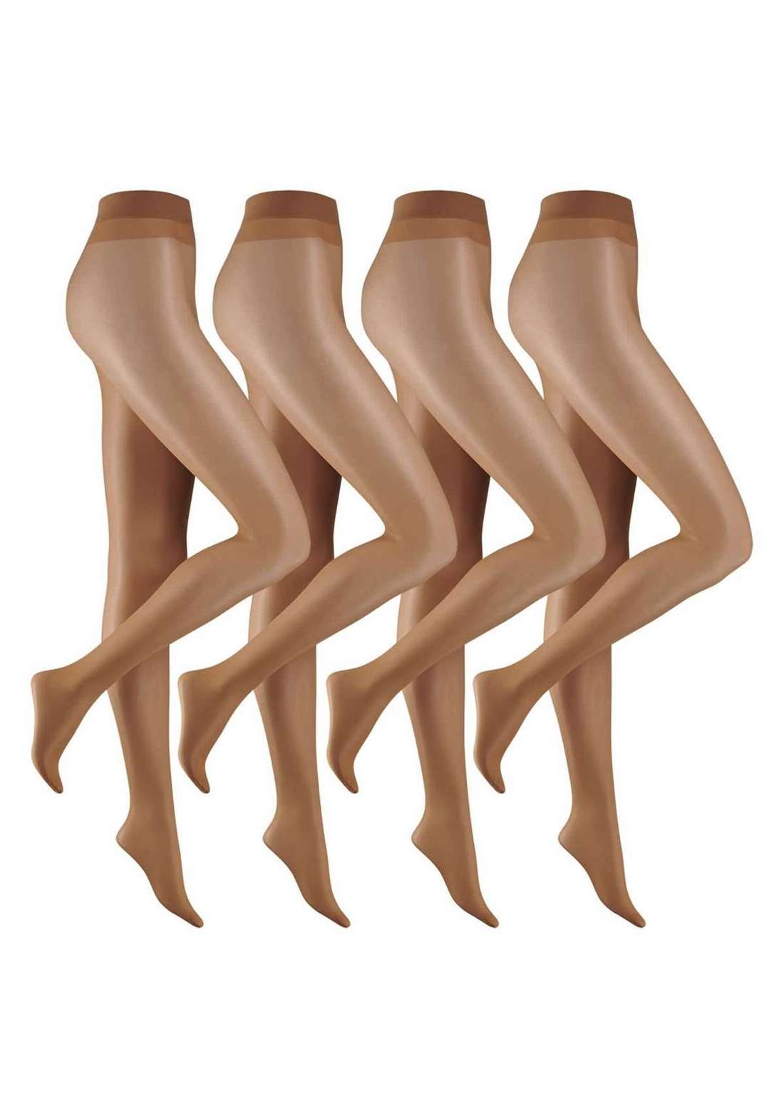 Прозрачные колготки Strumpfhose 4er Vorteilspack 20 DEN Bequeme und Rei?feste