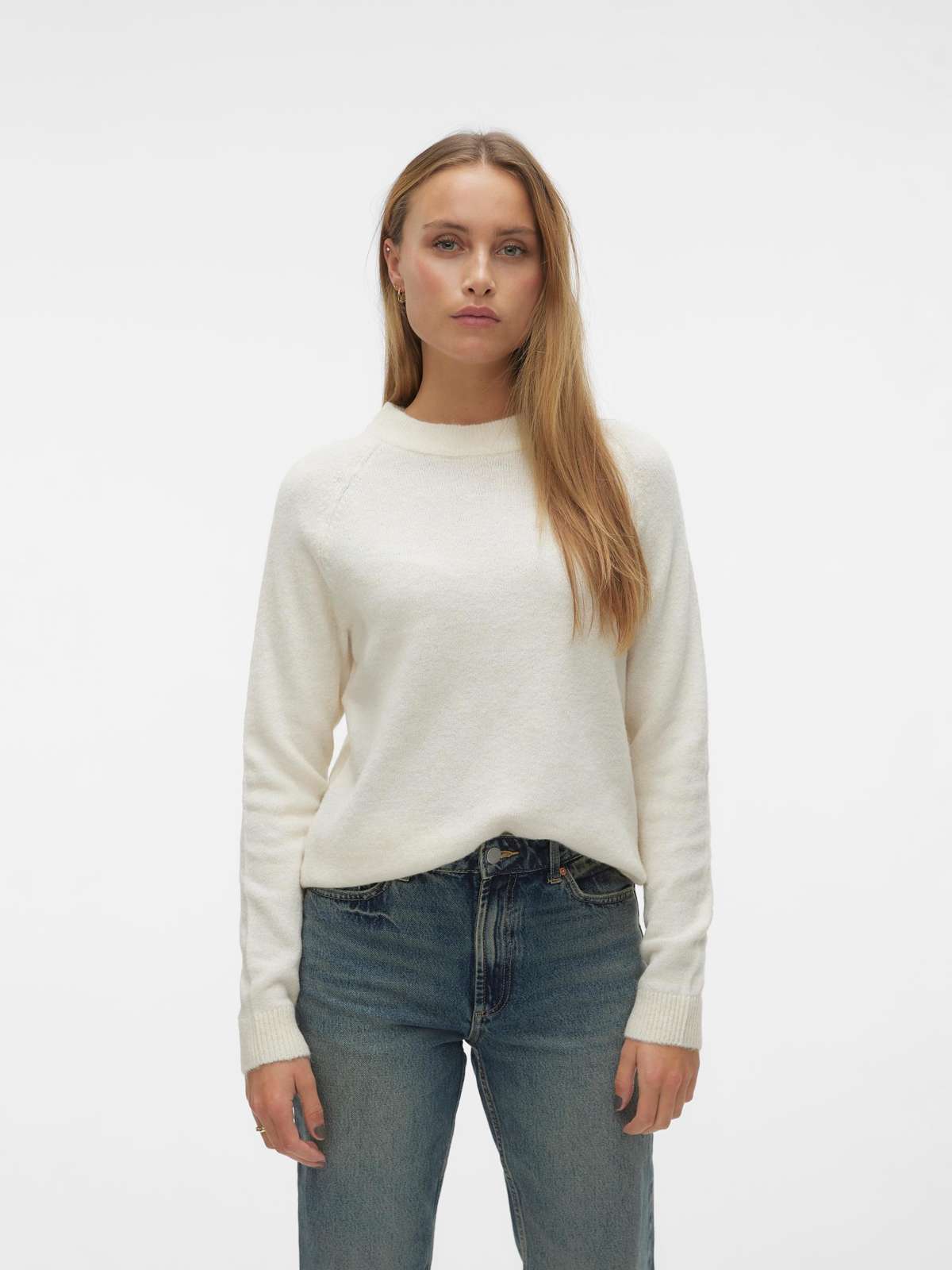Свитер с круглым вырезом VMFILUCA LS O-NECK PULLOVER GA NOOS