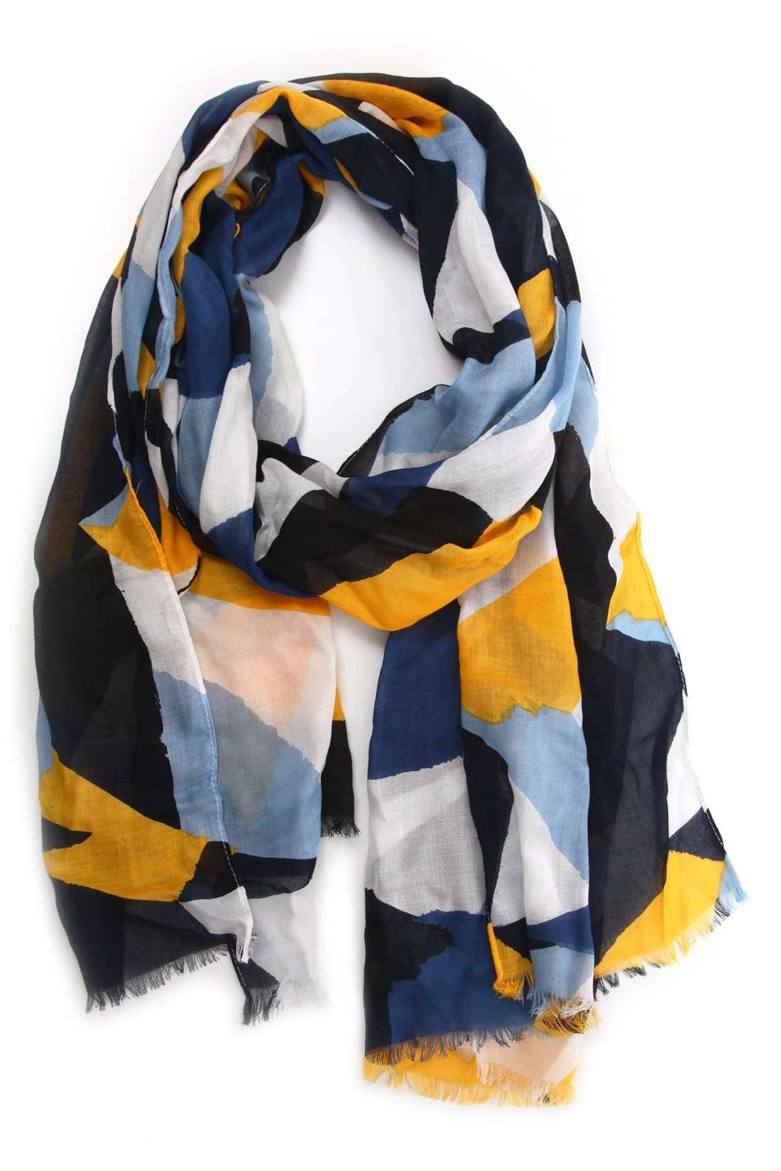 Модный шарф великолепных цветов и форм. Geo