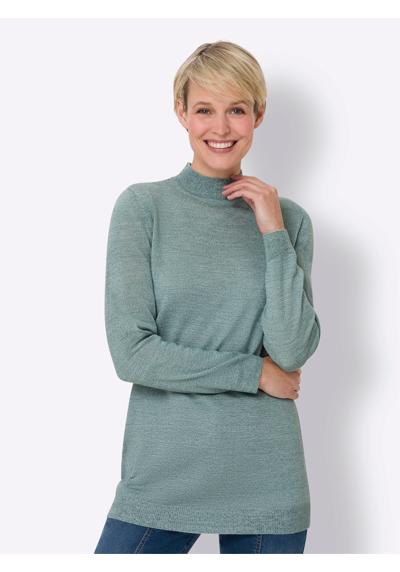 Свитер с воротником-стойкой Longpullover