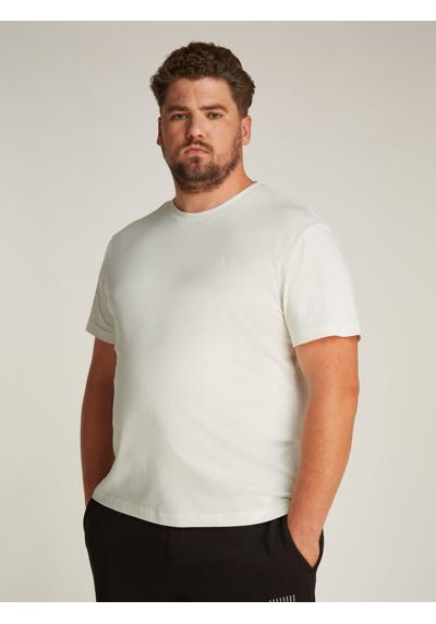 Футболка больших размеров с принтом на спине Plus Textured Monologo Tee