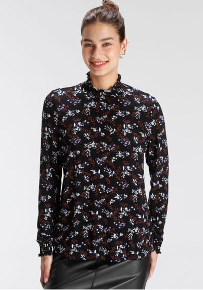 Блузка-рубашка с элегантным цветочным принтом