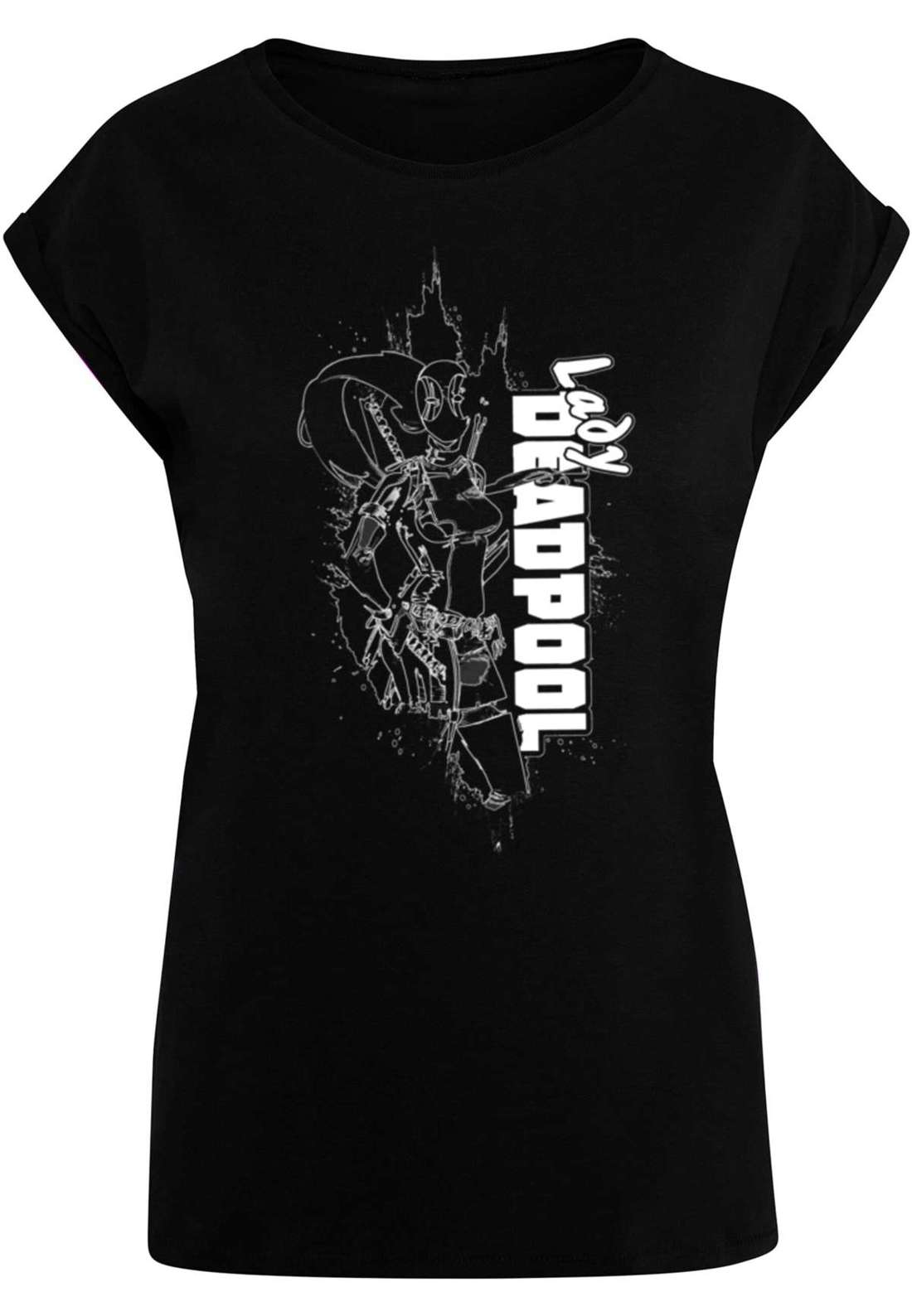 футболка Damen Ladies Deadpool - Lady Outline T-Shirt