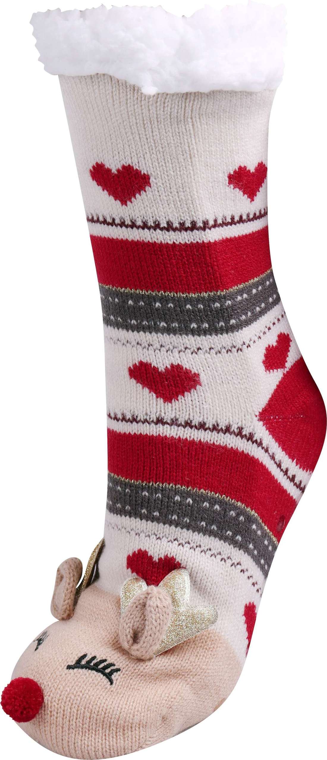 Носки-тапочки с уютными плюшевыми краями