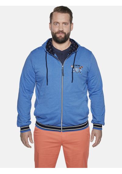 Толстовка с капюшоном контрастного цвета. Sweatjacke DUKE EDMUND
