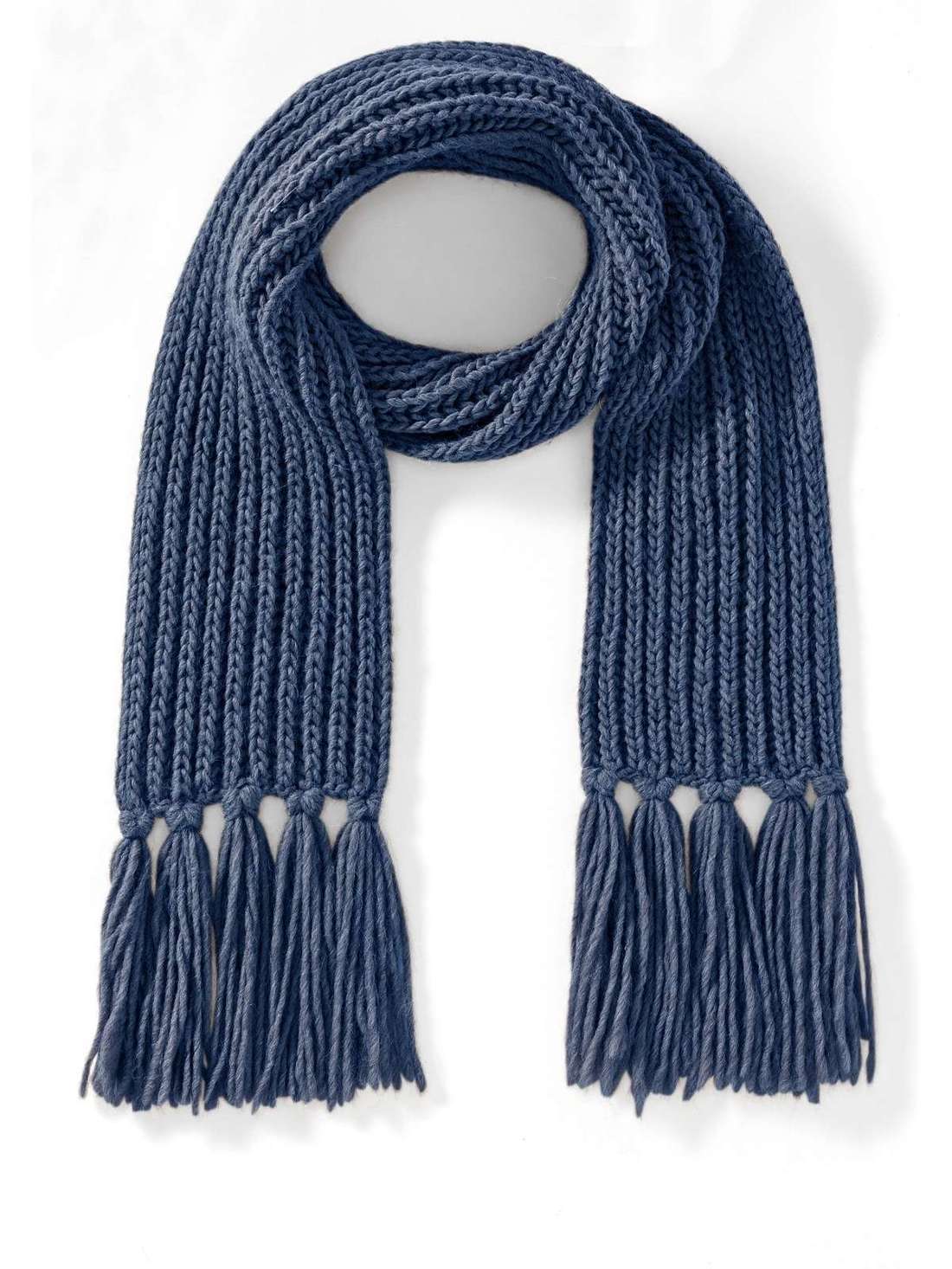 Вязаный шарф с содержанием шерсти. Große Größen