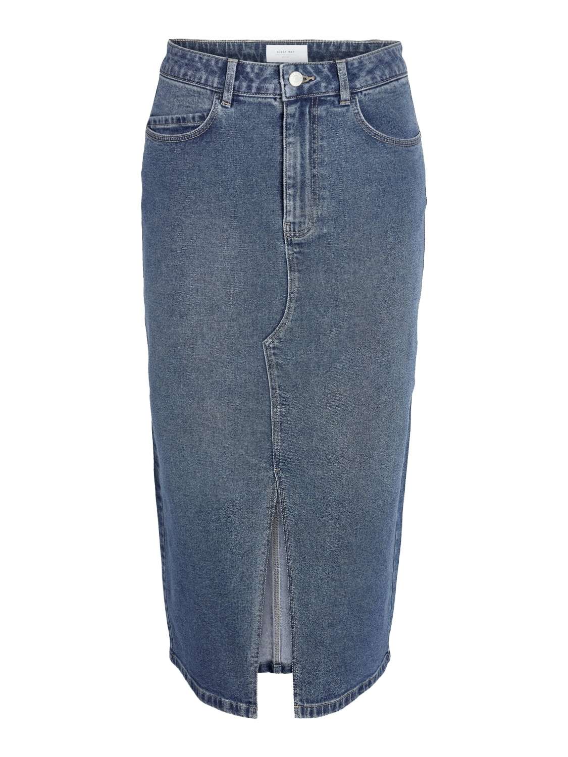 Джинсовая юбка NMKATH NW SLIT MIDI SKIRT VI477MB NOOS