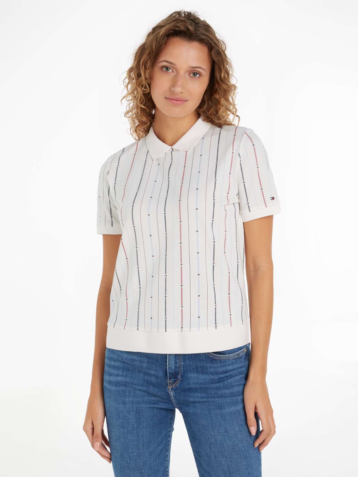 Рубашка-поло в полоску REG FLAG STRIPE C-NK POLO SS