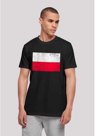 футболка Polen Flagge Poland distressed