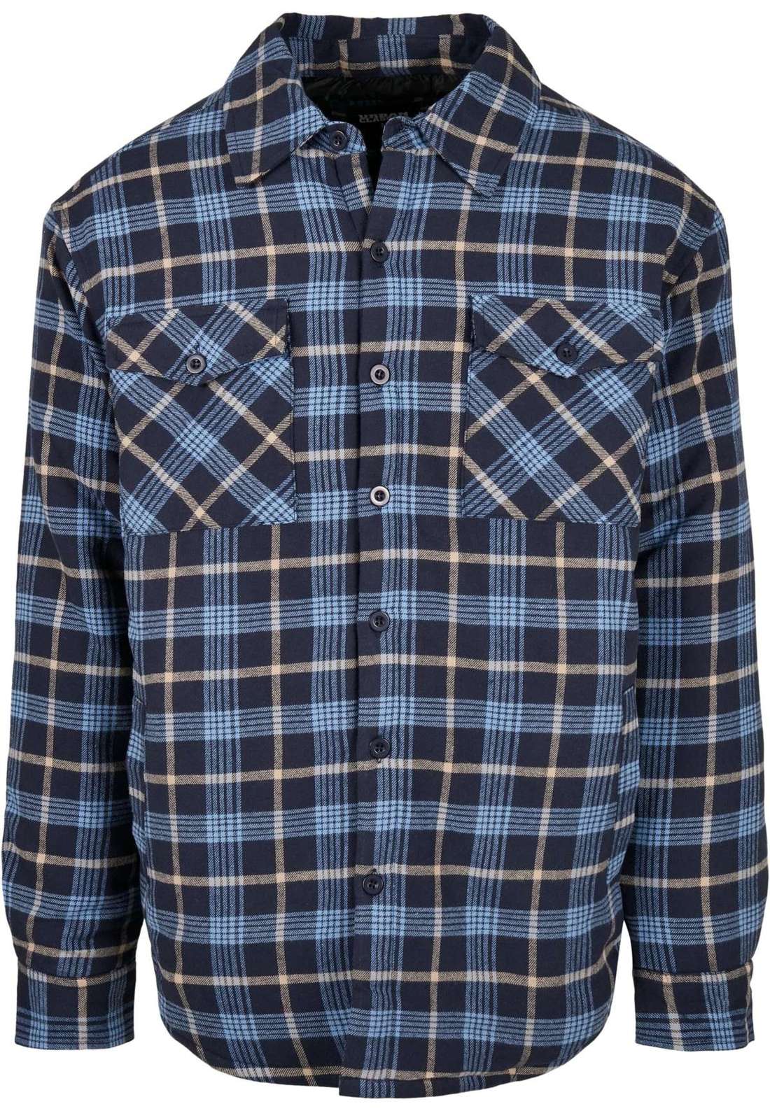 анорак Urban Classics Herren Plaid Quilted Shirt Jacket
