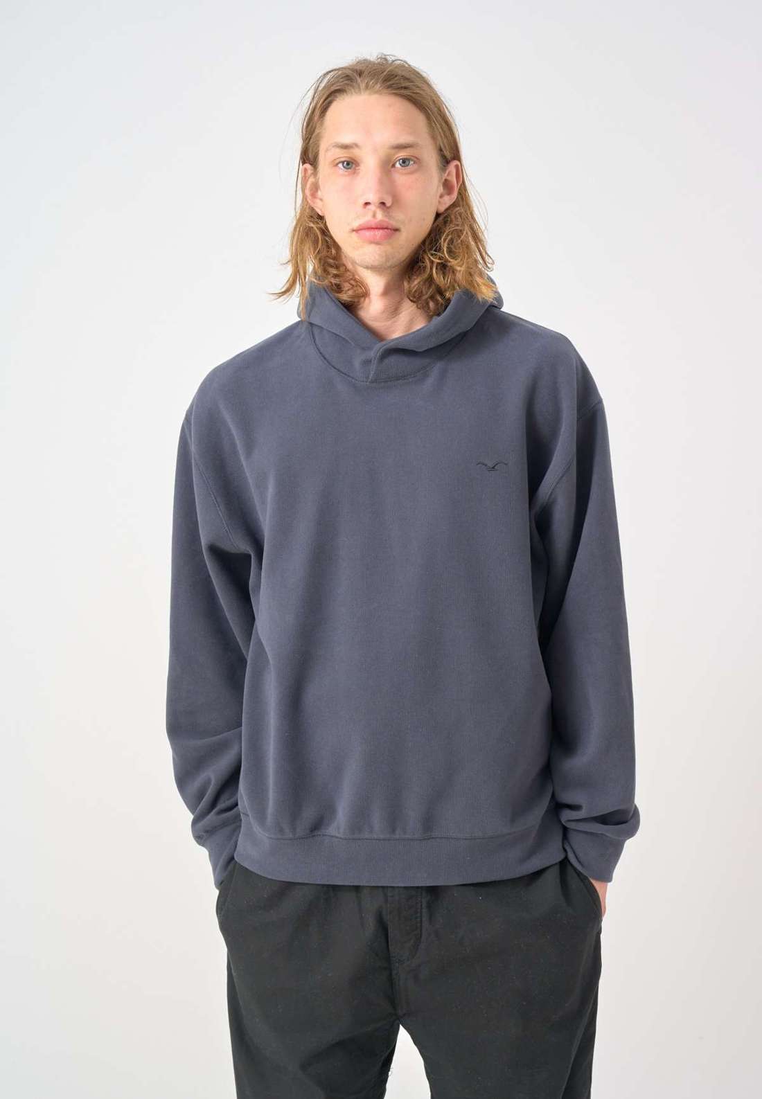 Толстовка с капюшоном свободного кроя Hooded Cosy Button