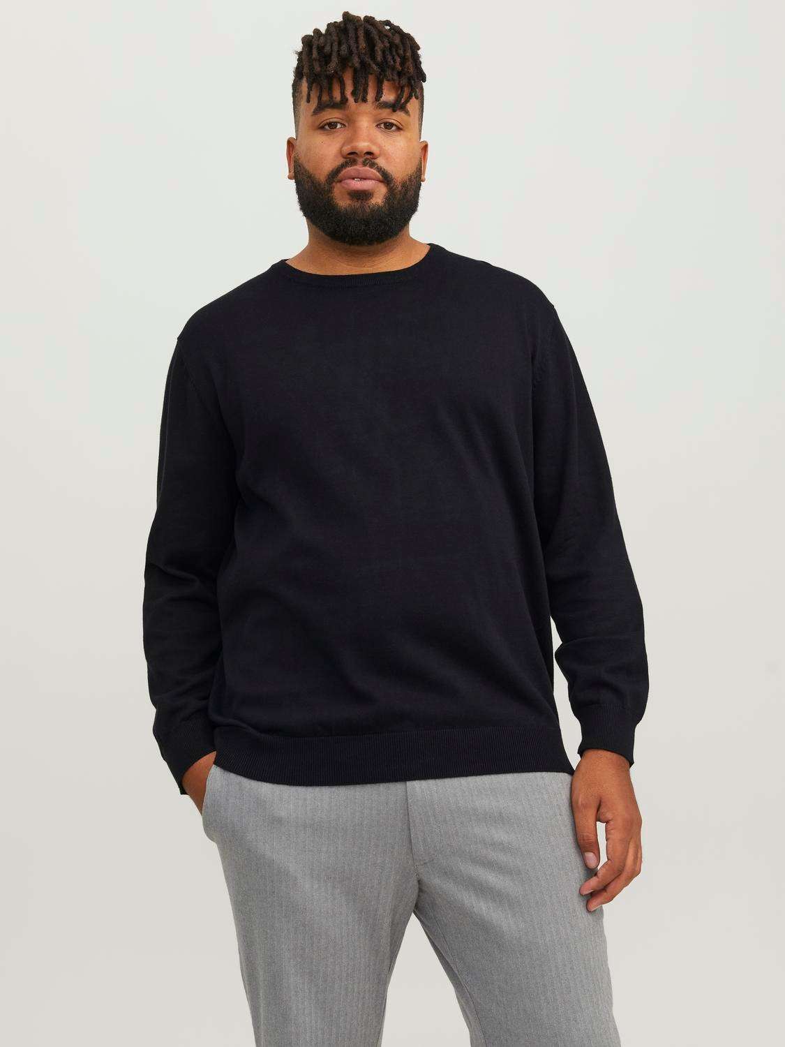 Вязаный свитер JJEBASIC KNIT CREW NECK NOOS PLS
