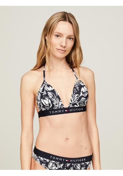 Лиф бикини с цветочным принтом и треугольными чашками TRIANGLE FIXED FOAM PRINT
