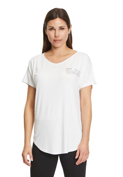 Рубашка с коротким рукавом Oversize-Shirt mit V-Ausschnitt