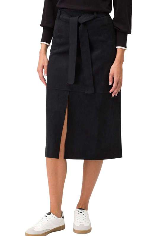 Мини-юбка zero Midirock in Veloursleder-Optik