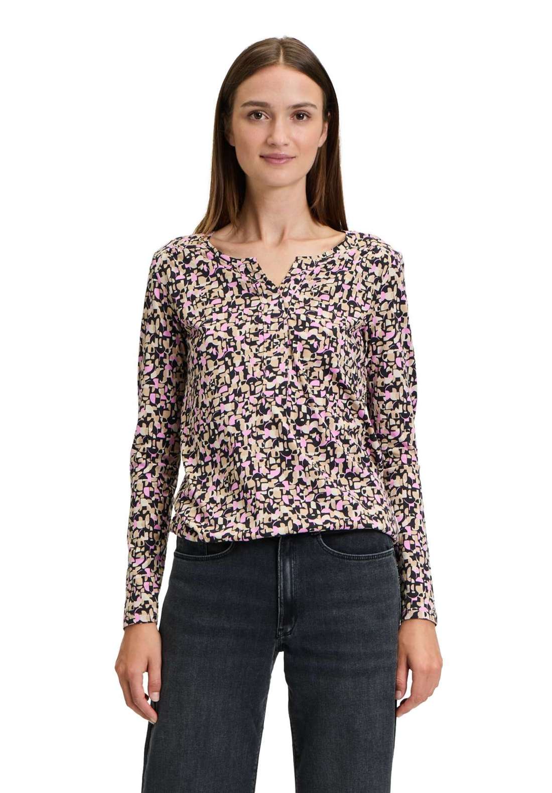 Рубашка с коротким рукавом Betty & Co Casual-Shirt mit Gummizug