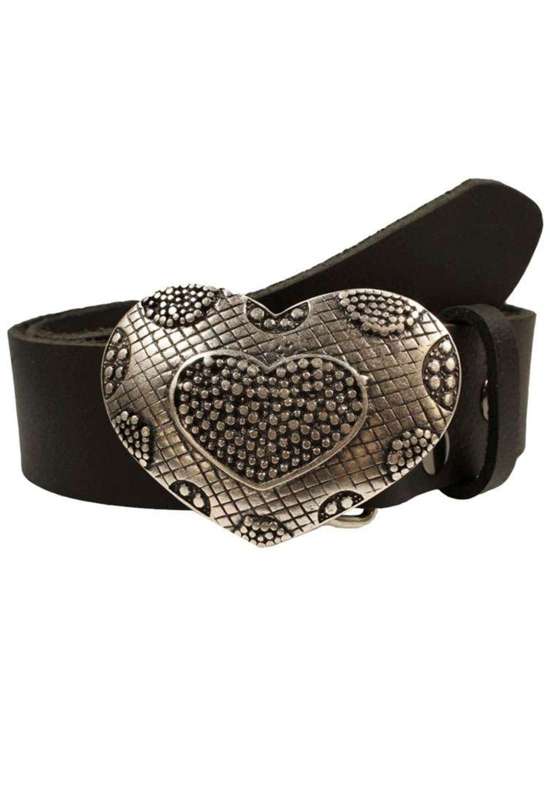 Кожаный ремень со сменной застежкой. Herz Karo