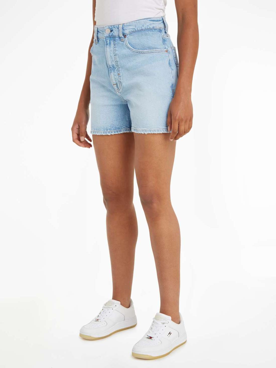Шорты с логотипом и флагом Tommy Jeans MOM UH SHORT BH0113