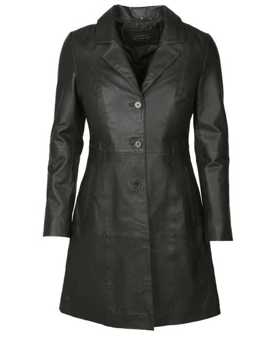 Кожаное пальто IK14-2