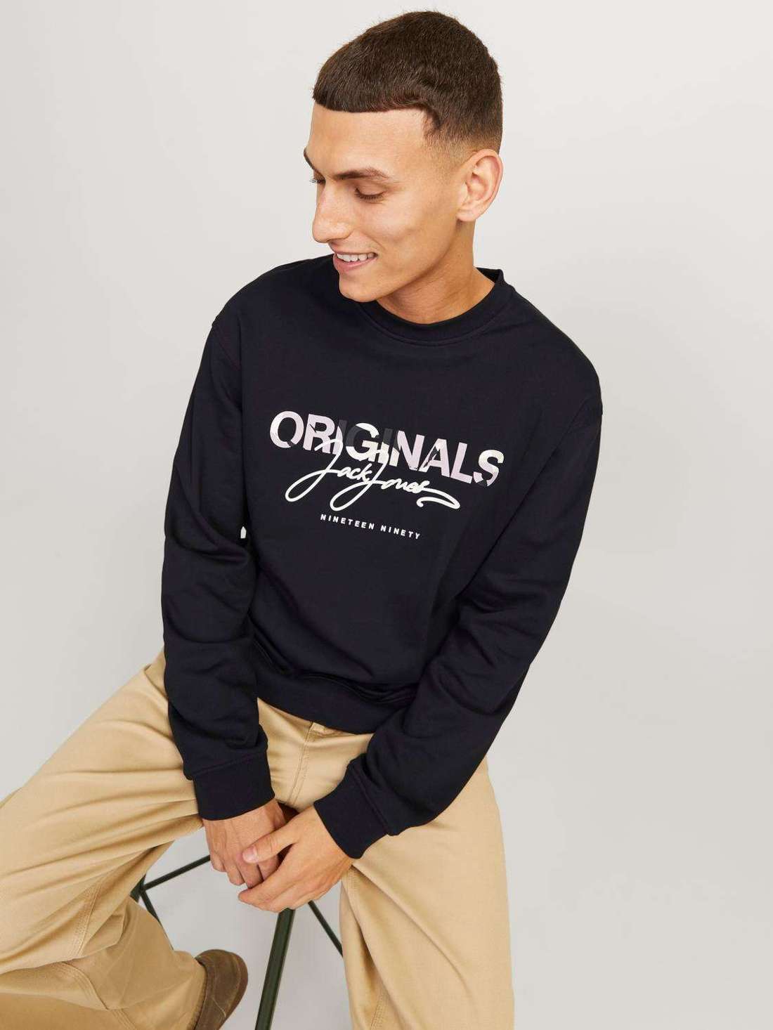 Свитера JORARUBA AOP BRANDING SWEAT CREW NECK