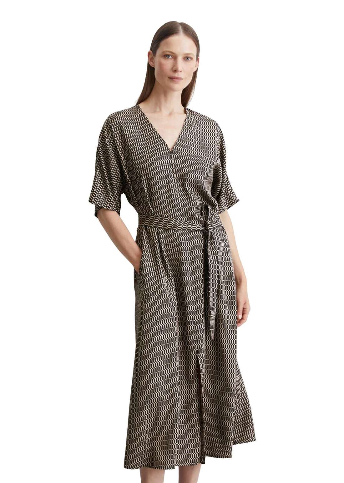 Платье с принтом aus Viskose-Twill