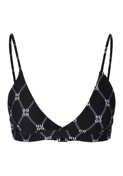 Треугольный лиф бикини с принтом HUGO Helena Triangle